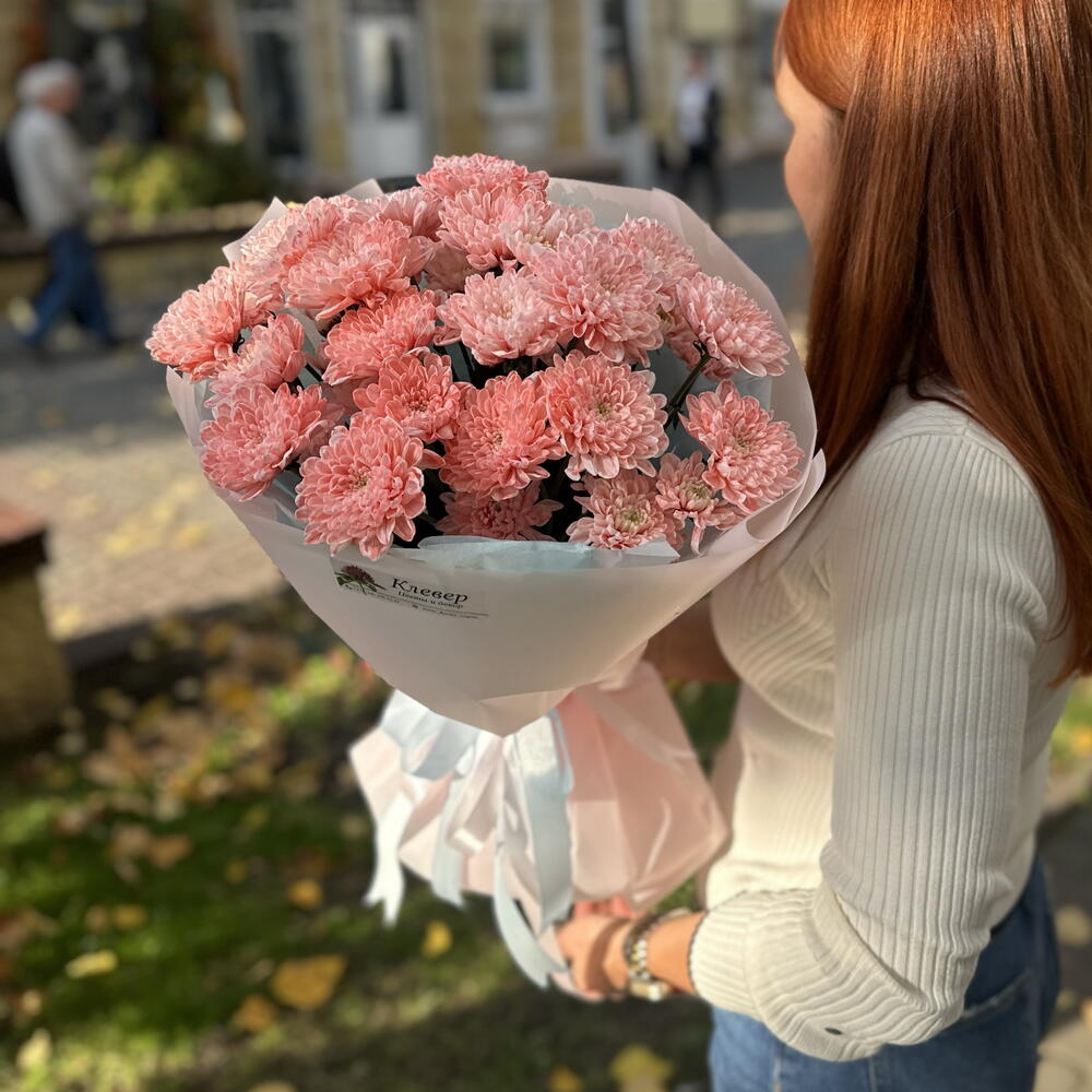 Хризантема розовая