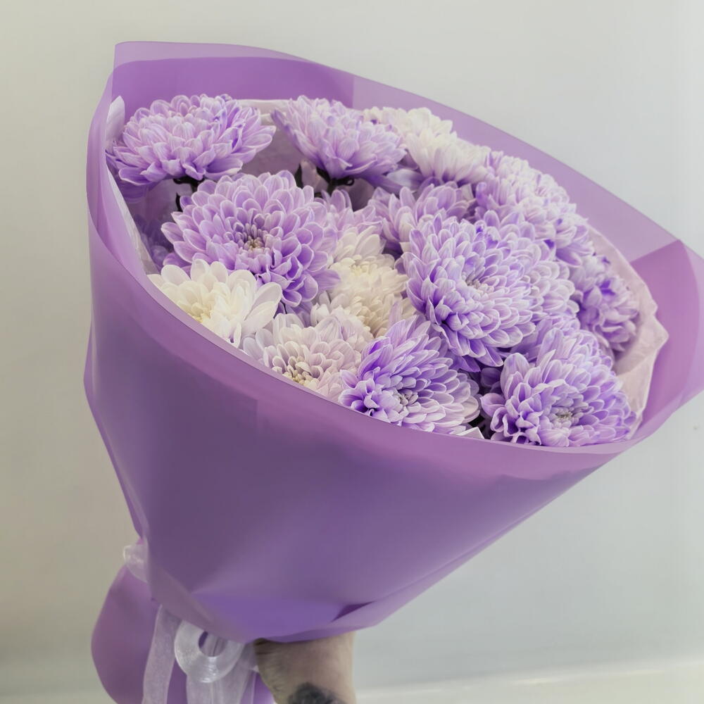 Букет хризантем 💜