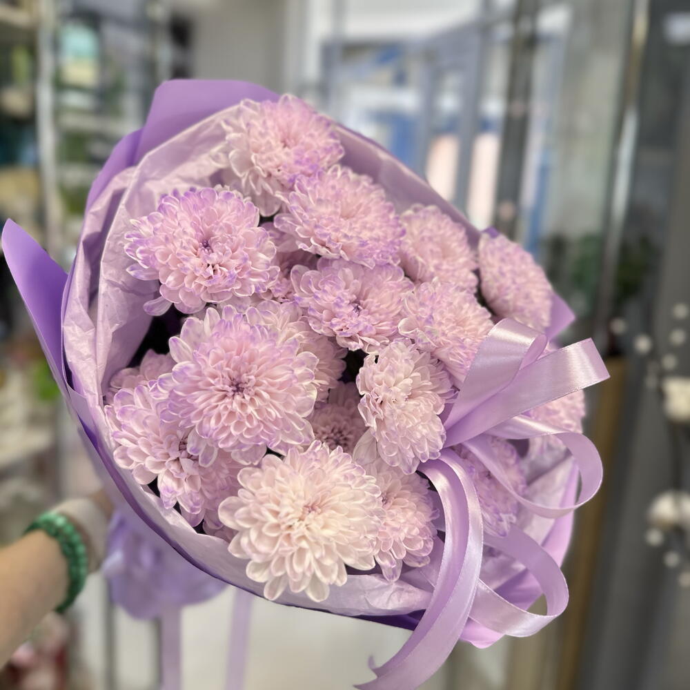 Супер букет из хризантем 💜