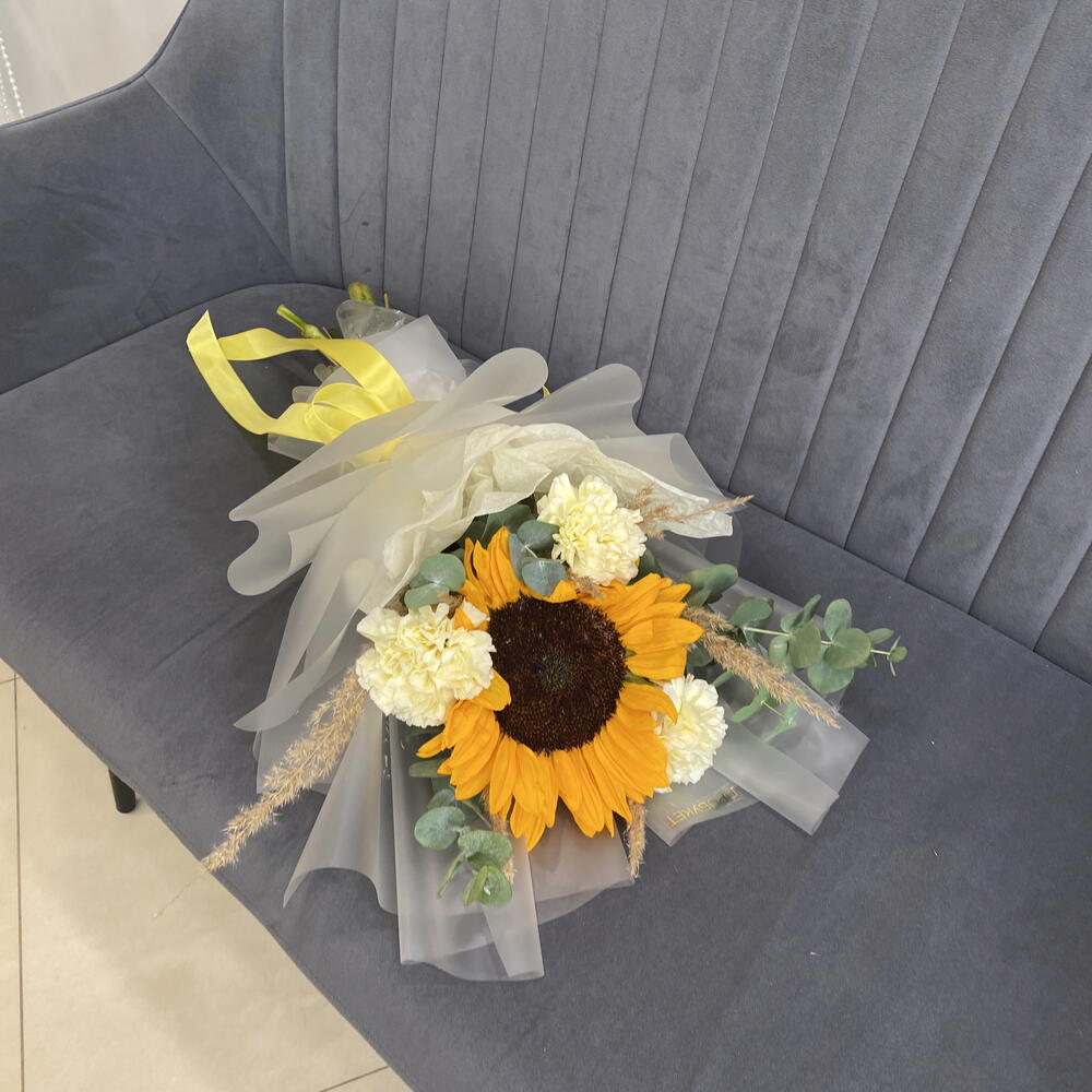Букет комплимент с подсолнухом 🌻