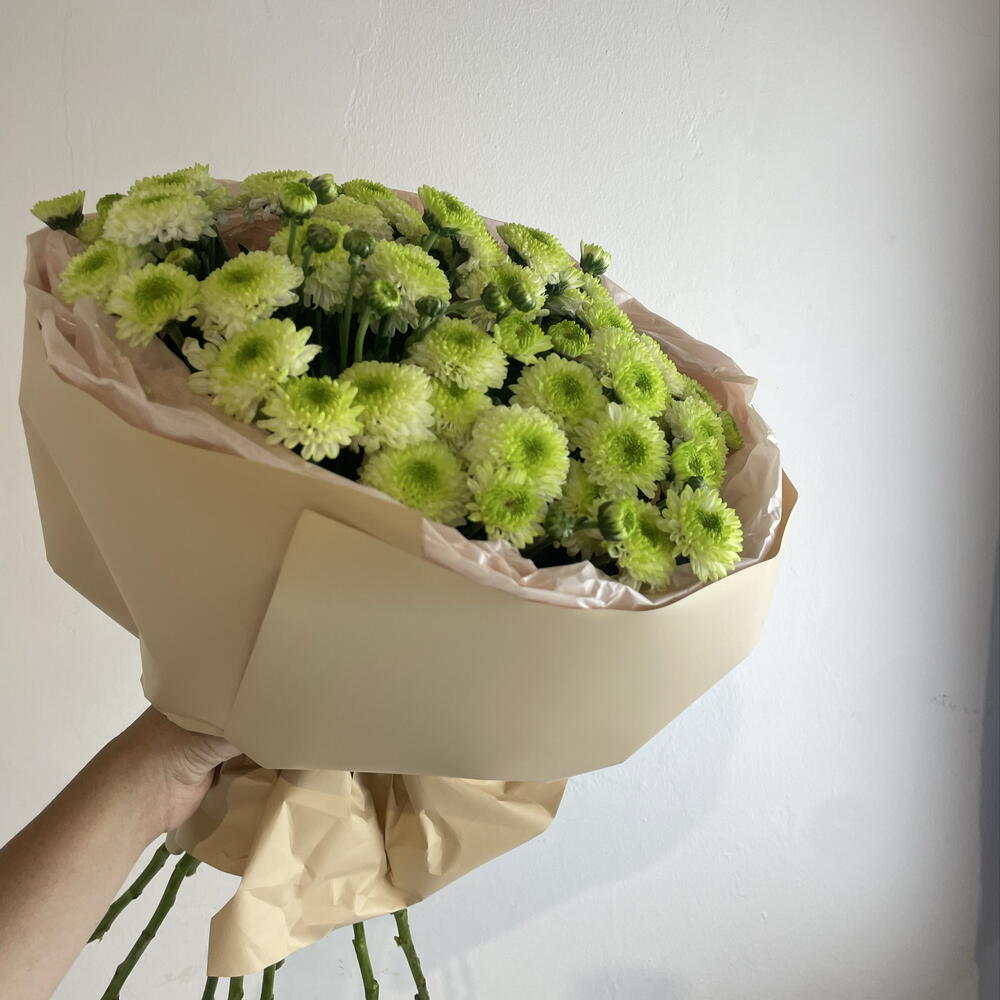 Букет из хризантем 💚