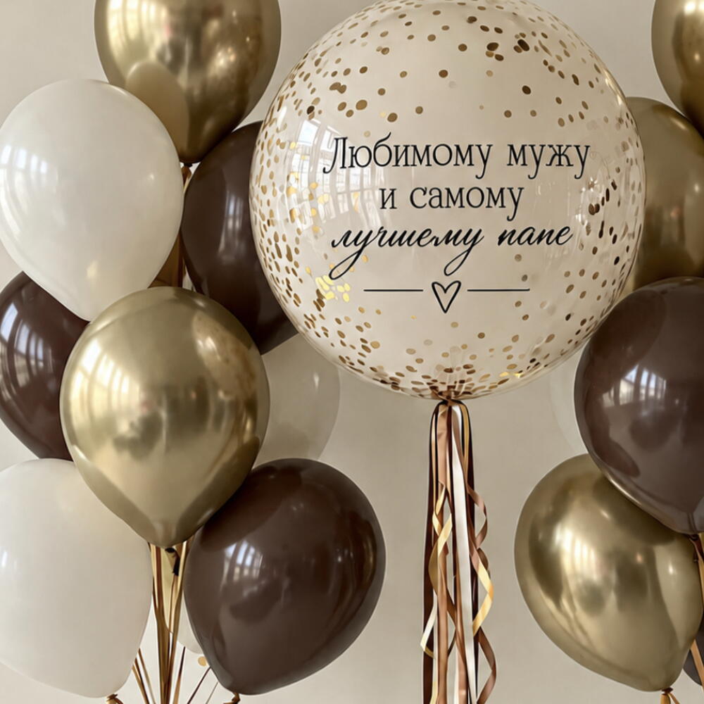 🎈 Набор воздушных шаров «Любимому мужу и папе»