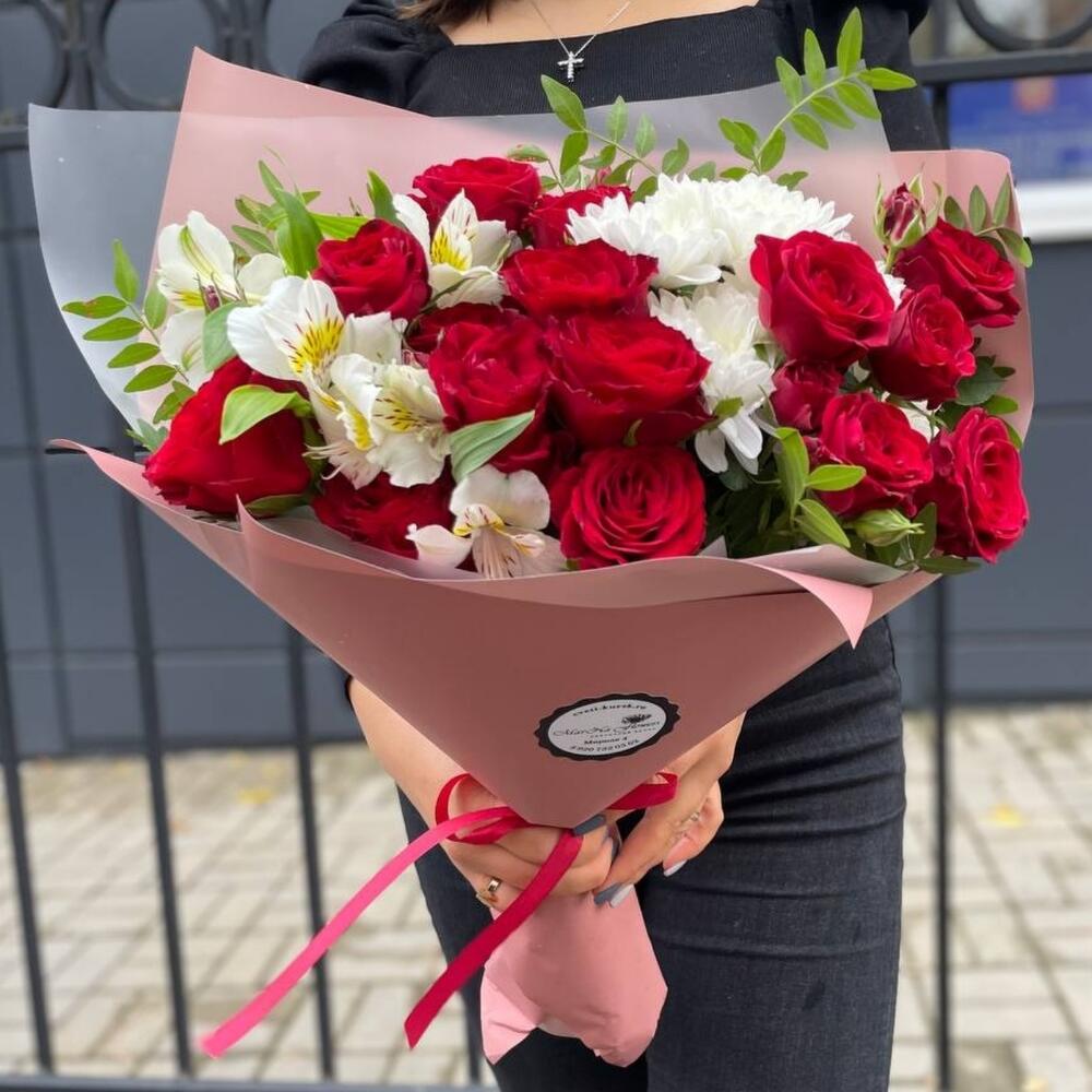 Букет "красное сердце"