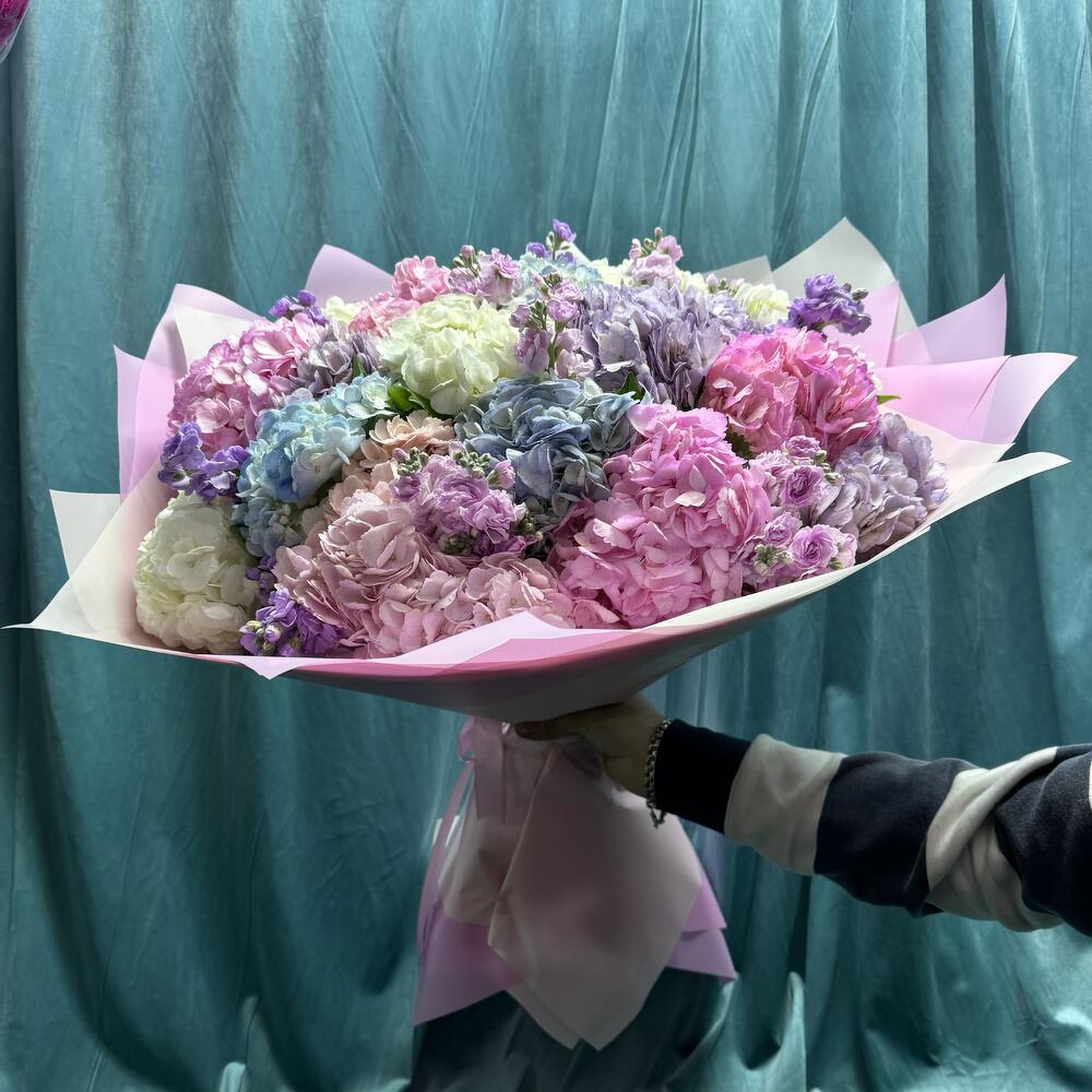 Гортензия микс 🩷🤍💜