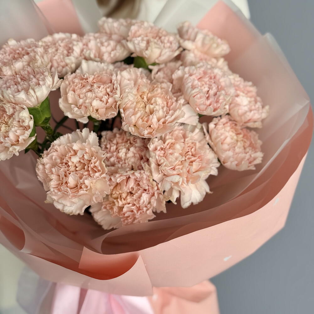Букет из супер модных розовых диантусов
