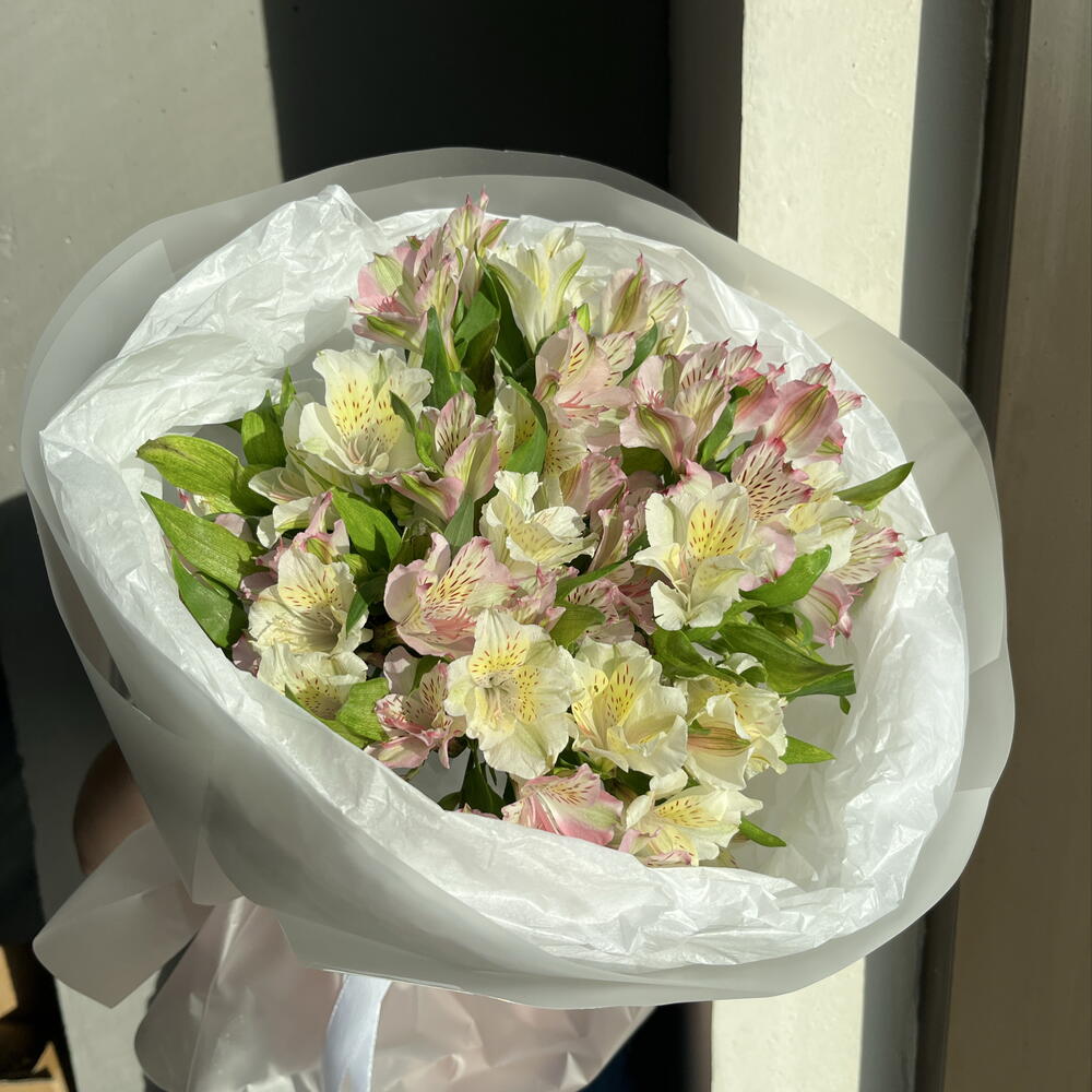 Букет моно альстромерия