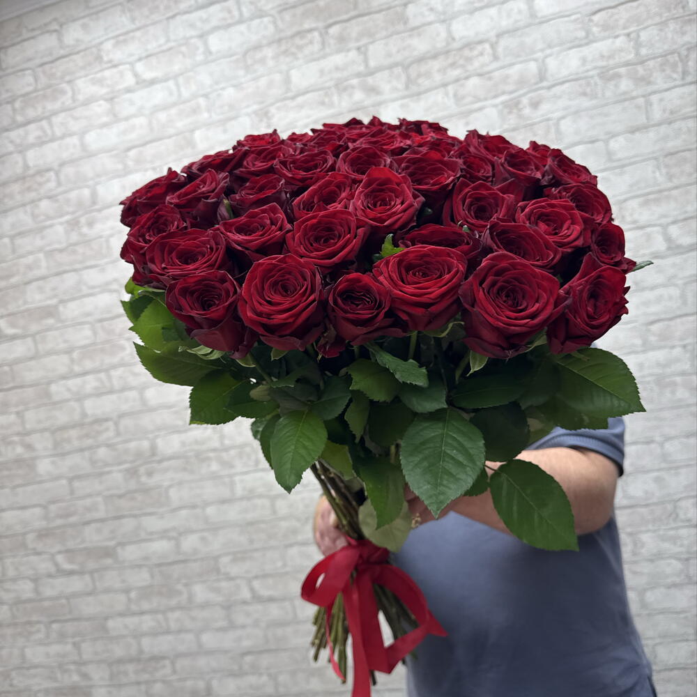Красные розы 70см 🌹🌹