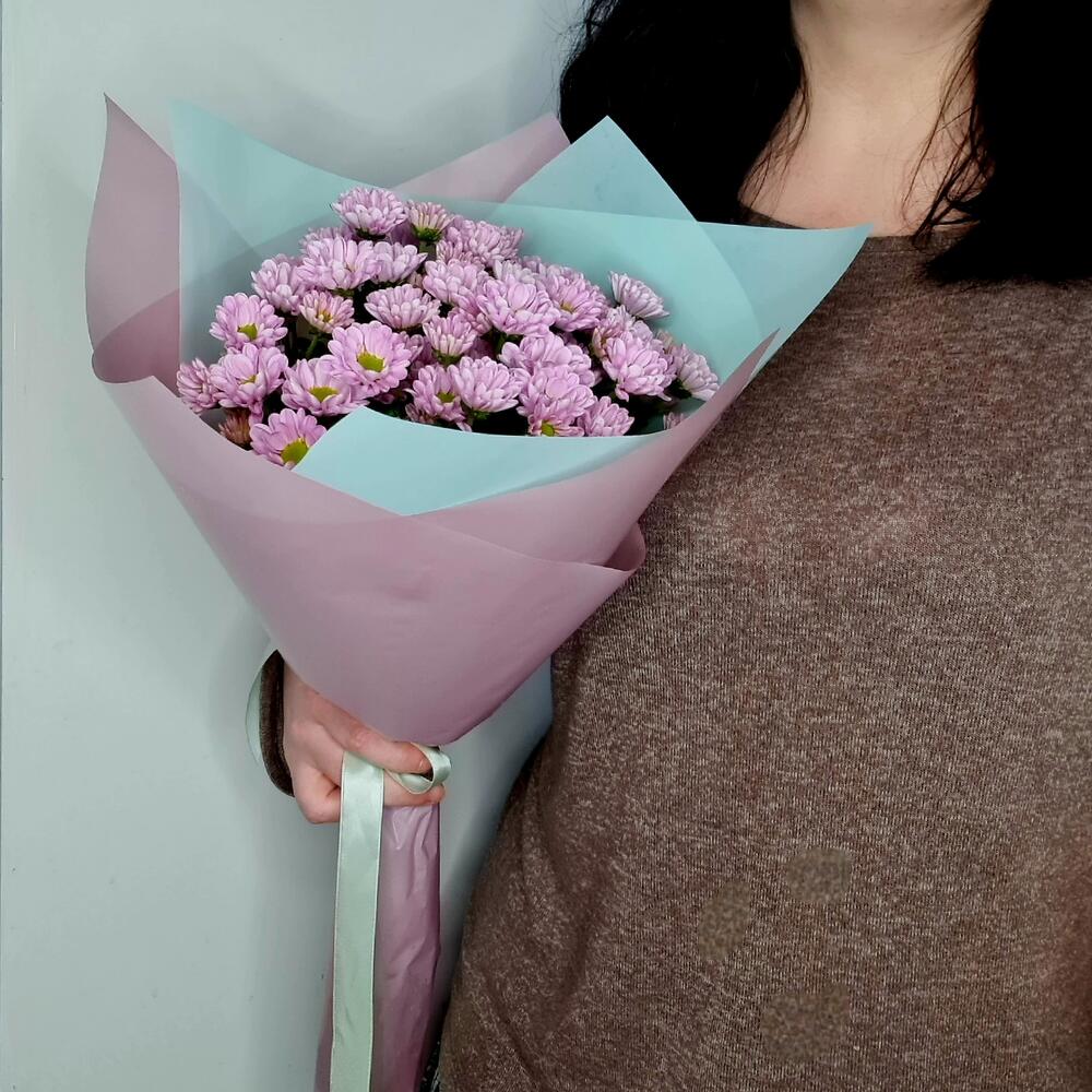 Букет из кустовых хризантем сантини "Кокетка"