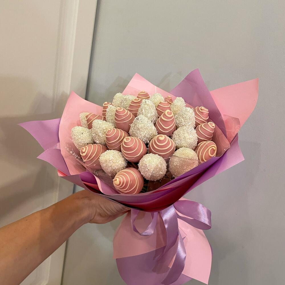 Un ramo de fresas cubiertas de chocolate Ternura