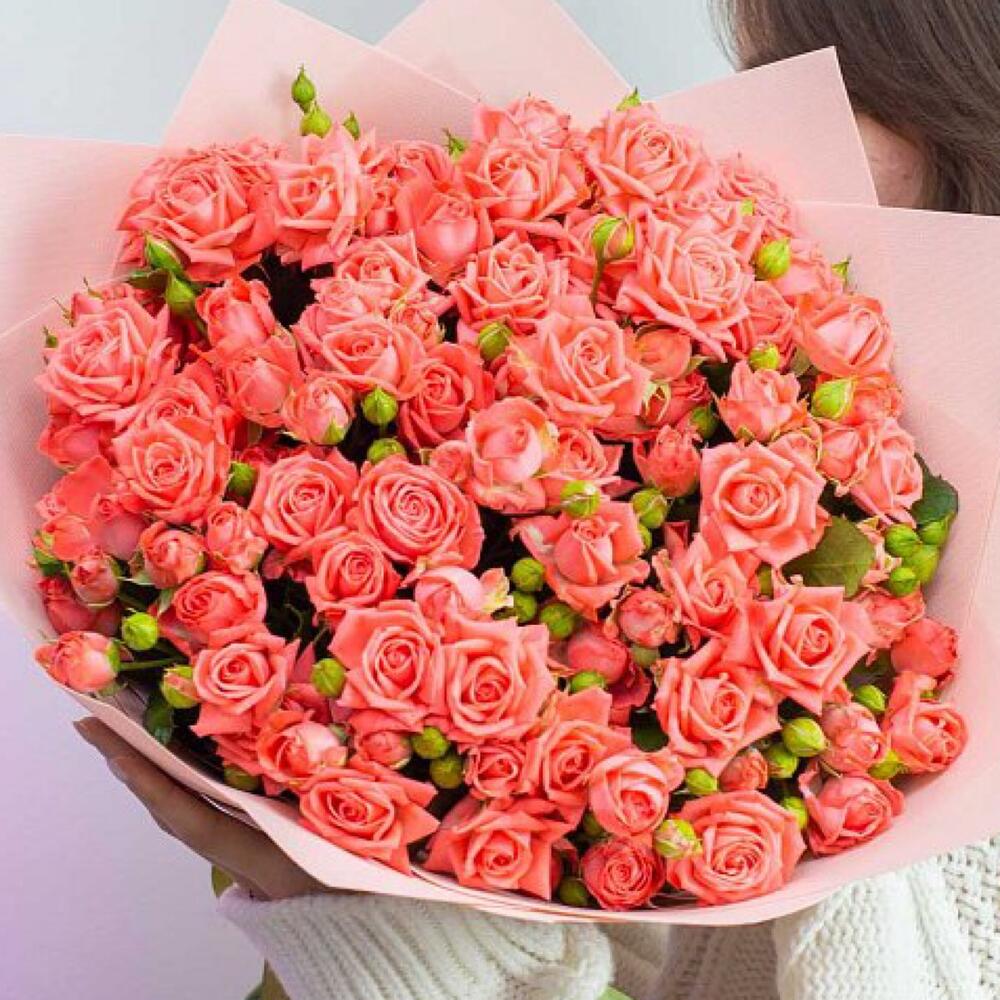 Барбадос 💝 букет с кустовыми розами