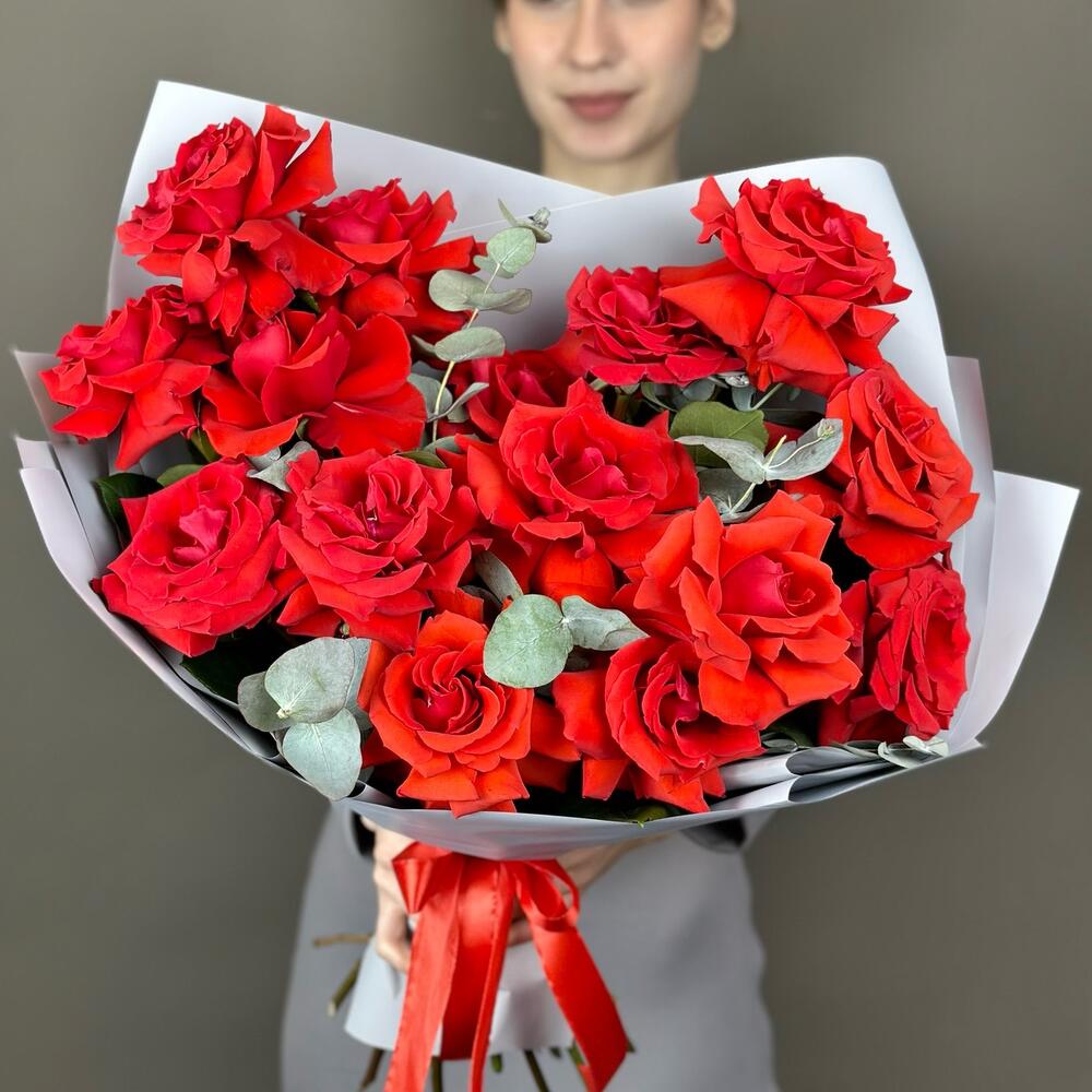Букет французских роз, 15шт. (М013)
