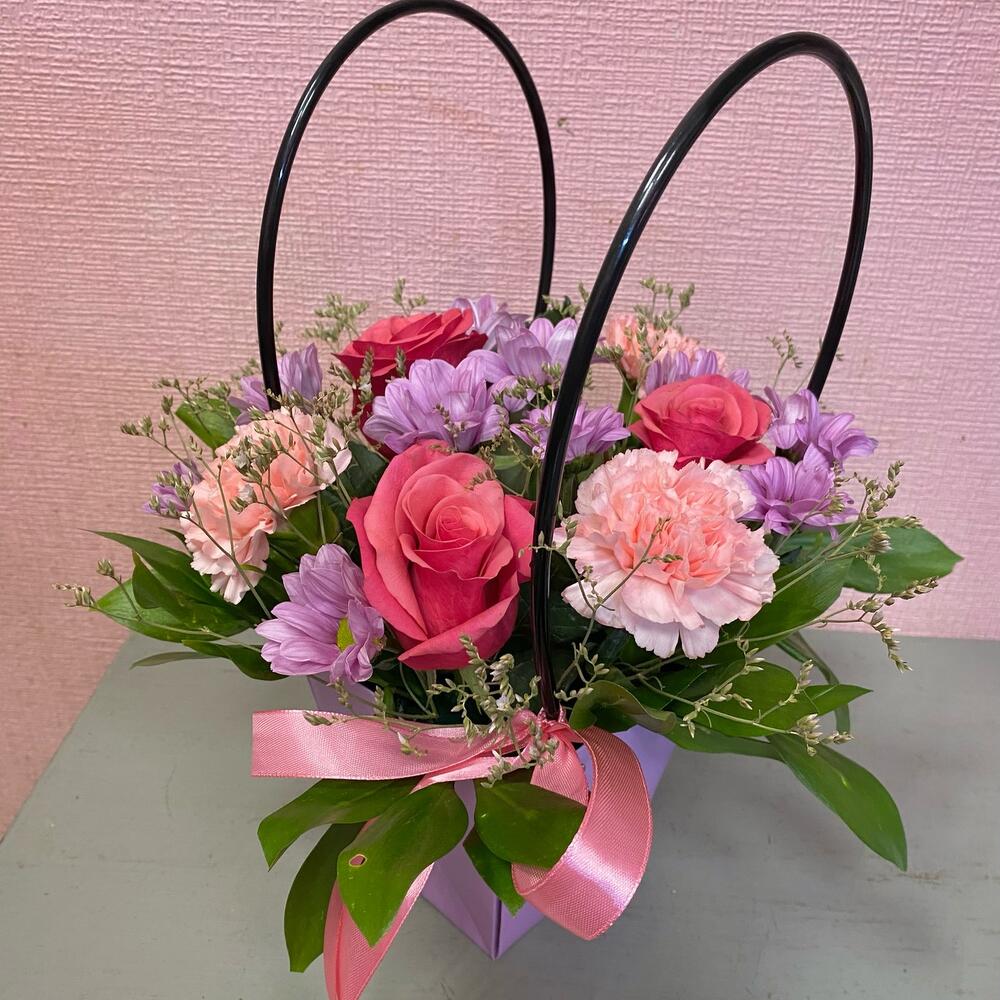 Flores en el bolso