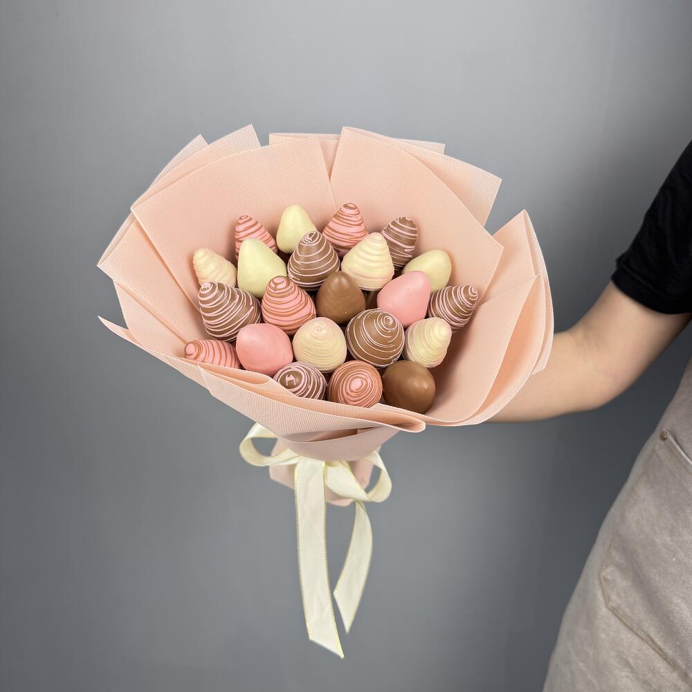 Ramo de fresas cubiertas de chocolate talla S