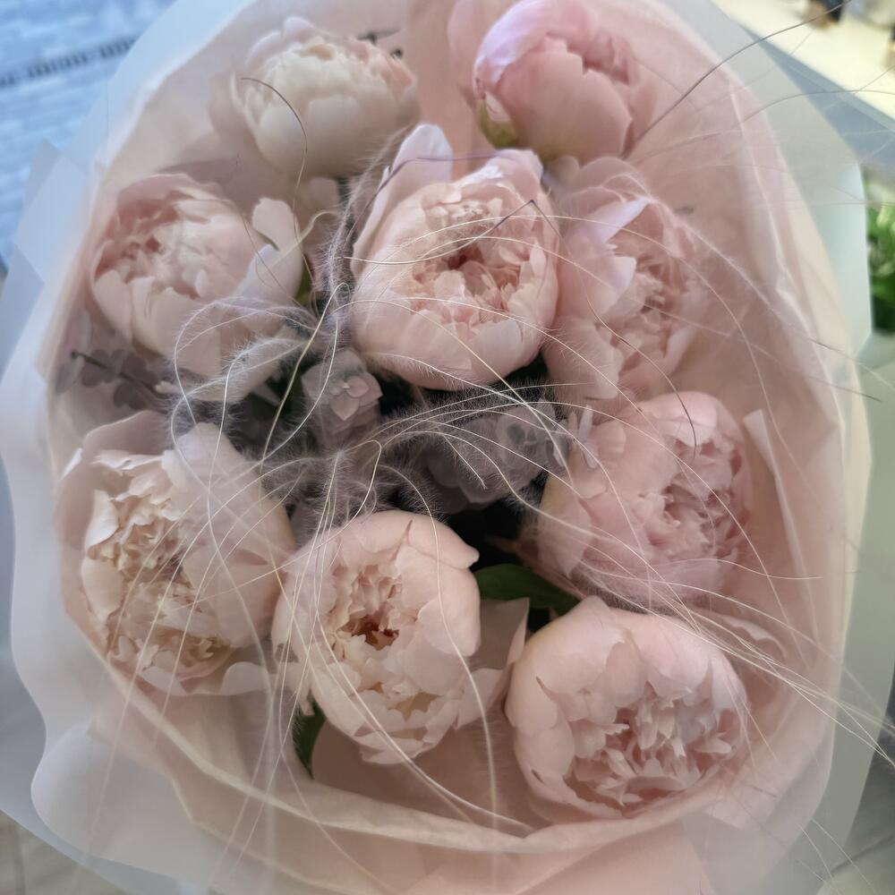 Розовые зефирки-пионы 💗