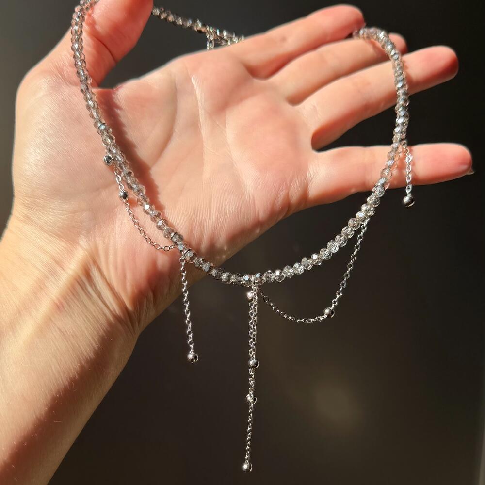 Колье из ювелирного стекла