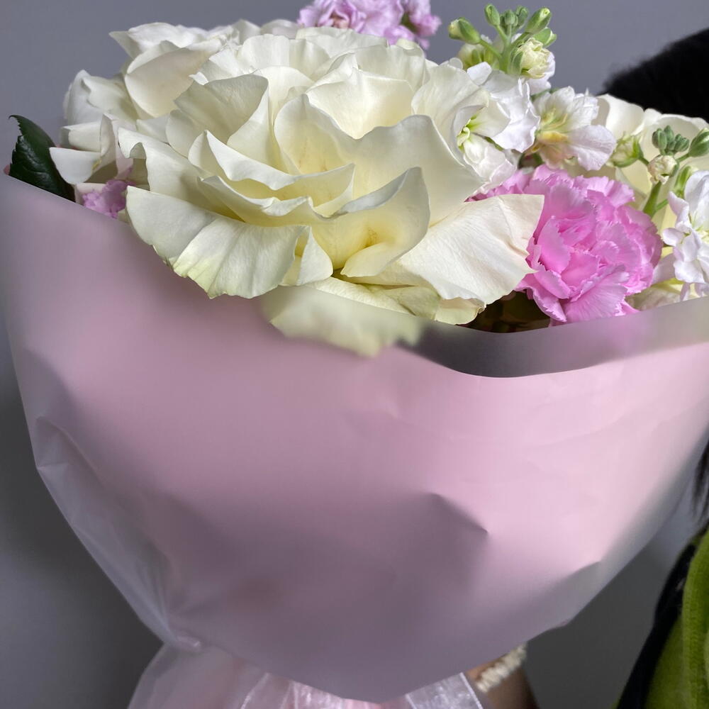 Мороженное🌸💓 французская Роза,ароматная маттиола и кудрявые диантусы🌸🍨