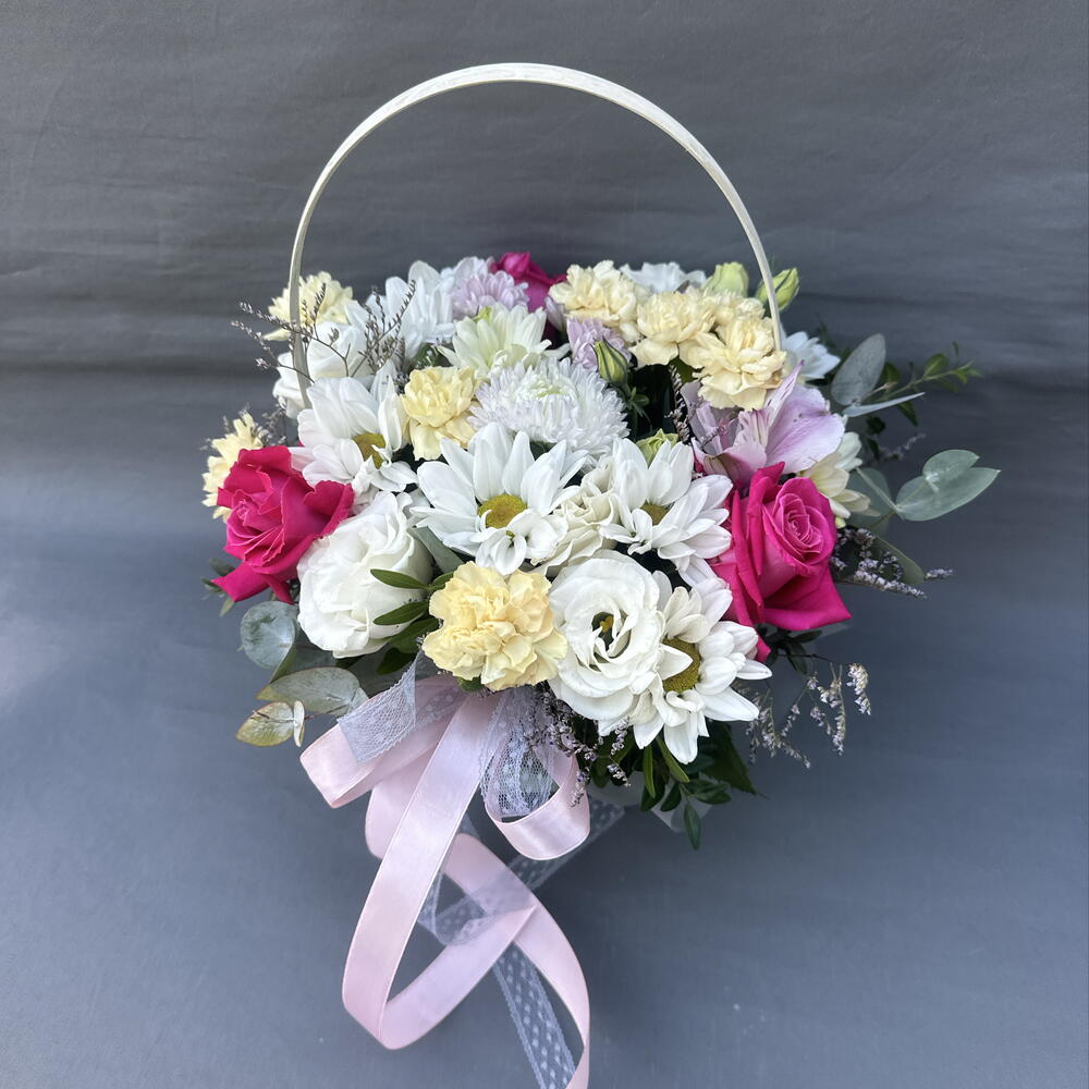 Корзинка с цветами 7