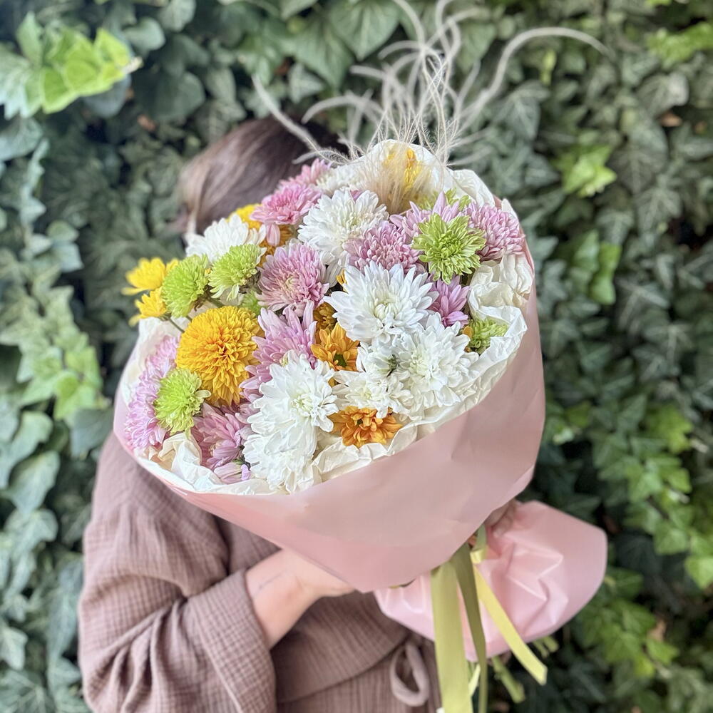 Сезонные хризантемы микс