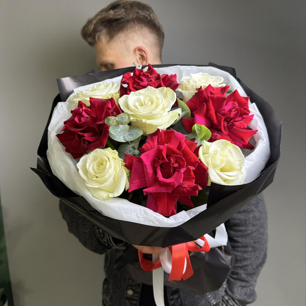 Букет ♠️ «Пиковая дама» ♥️👑🖤🔴