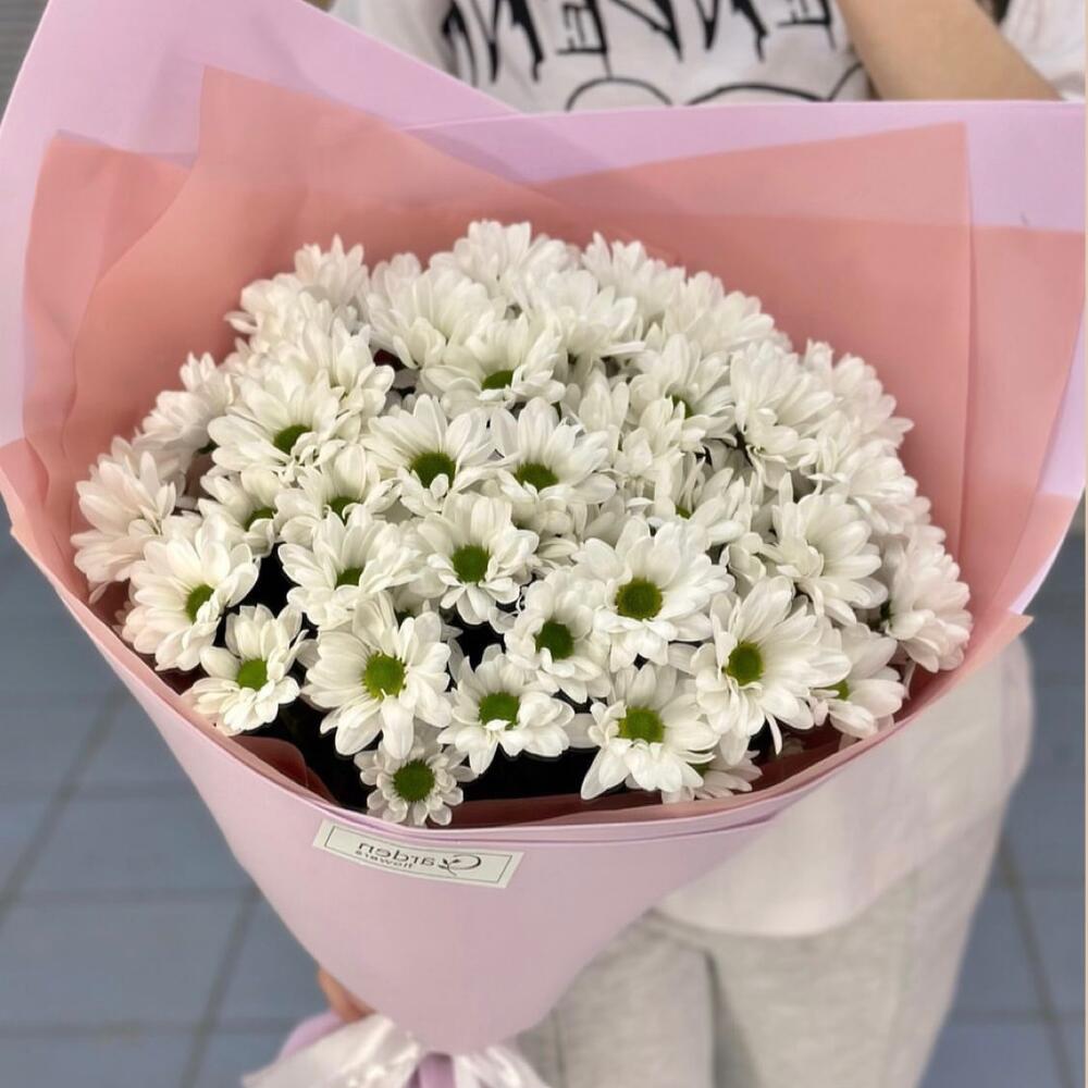 Букет из 5 кустовых хризантем