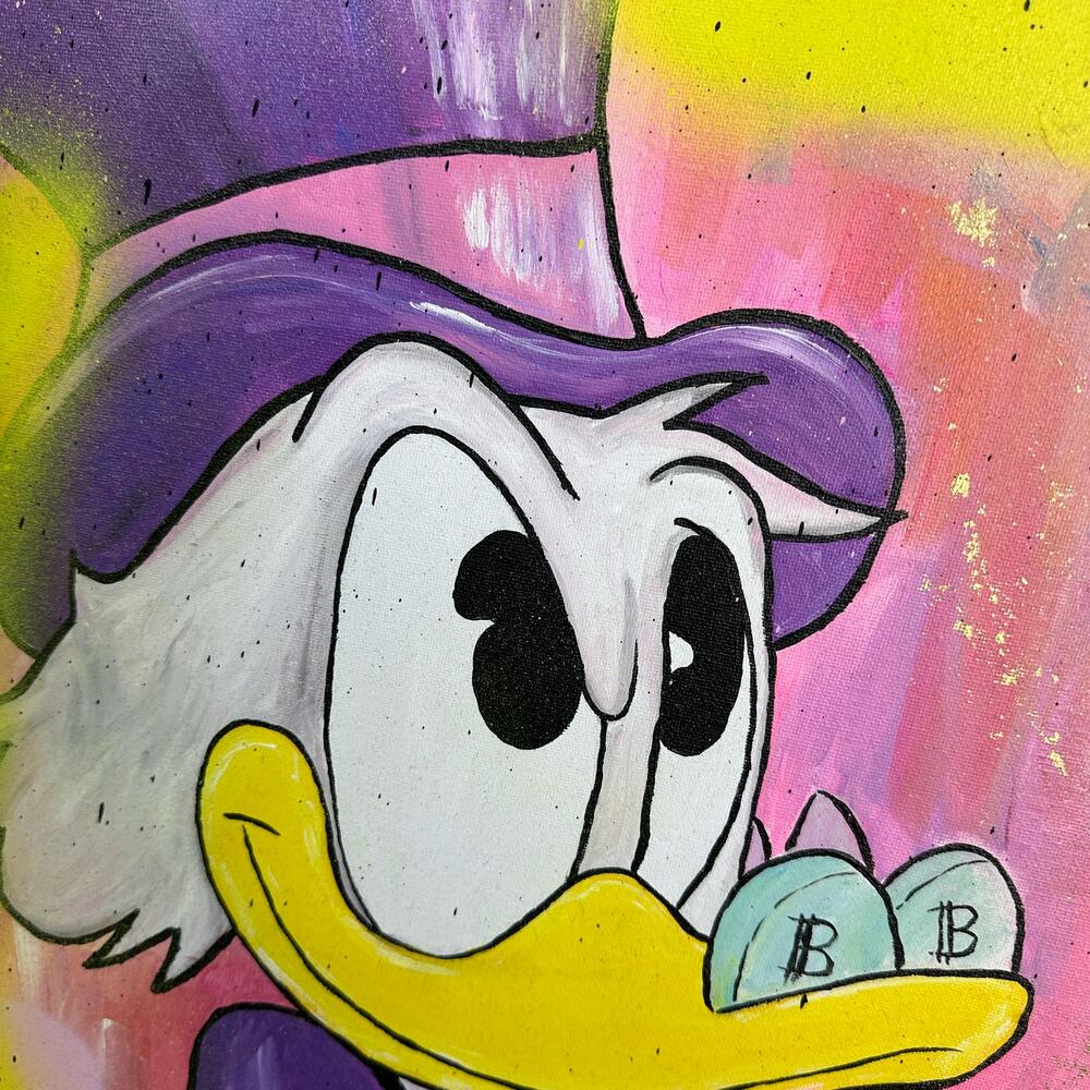 Ручная работаКартина Scrooge McDuck gold