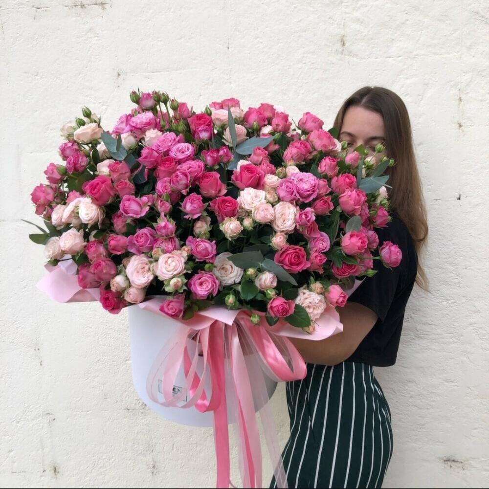 60 кустовая Роза 😍в коробке