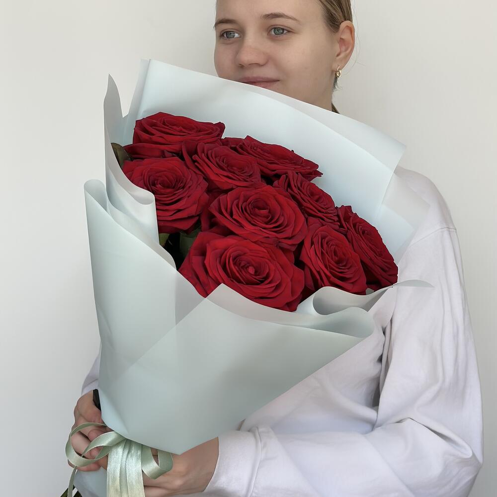 Букет из красных роз, 9шт