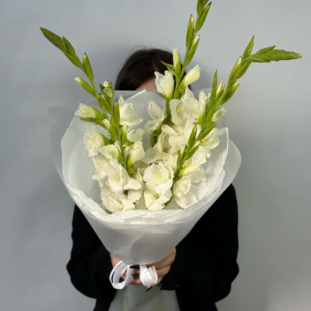 Mono bouquet 175 из 5 гладиолусов к 1 сентября