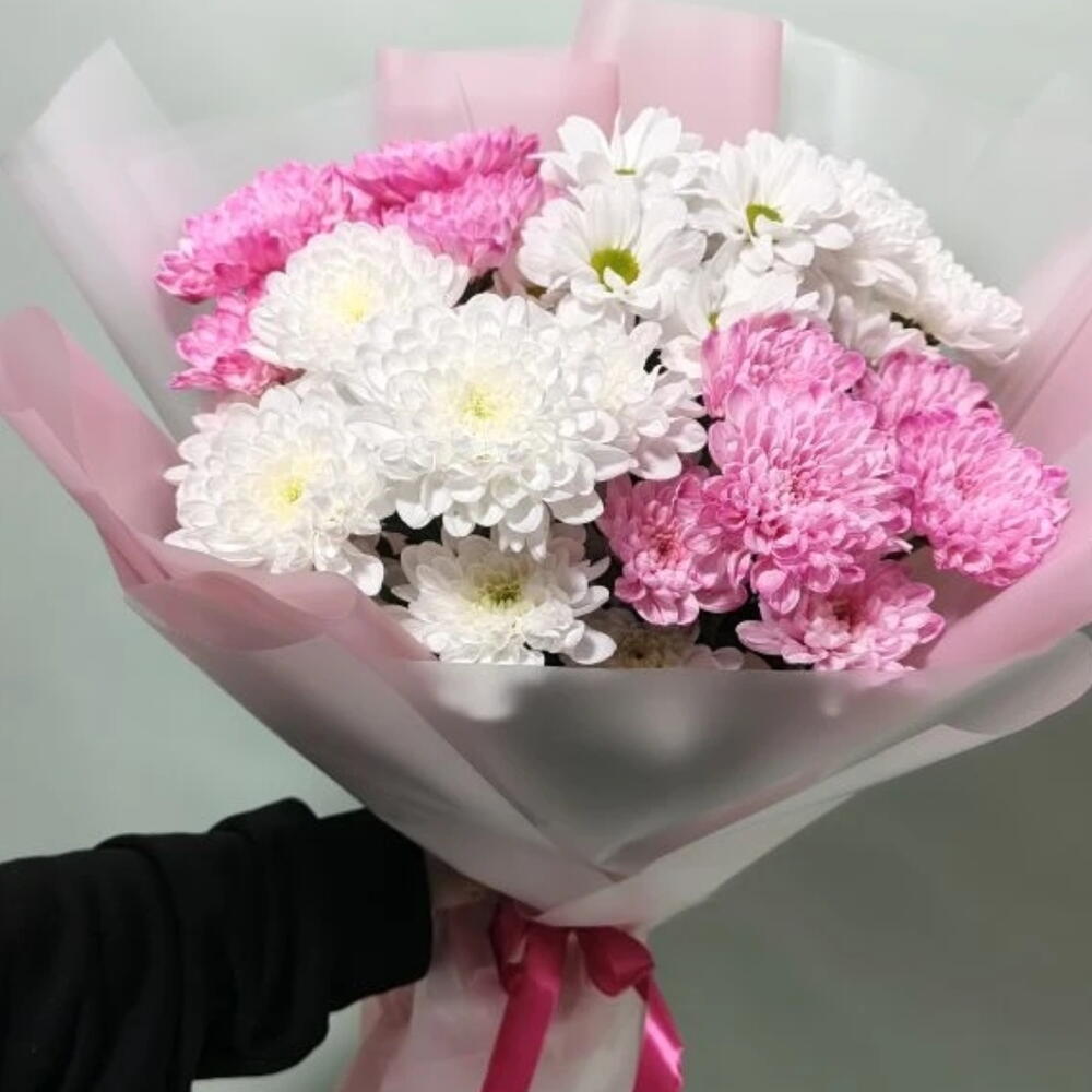 Букет из кустовых хризантем Алтай