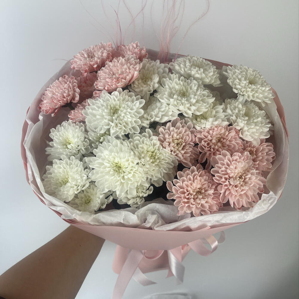Кустова хризантема Алтай и ковыль,доставка в г.Воронеж