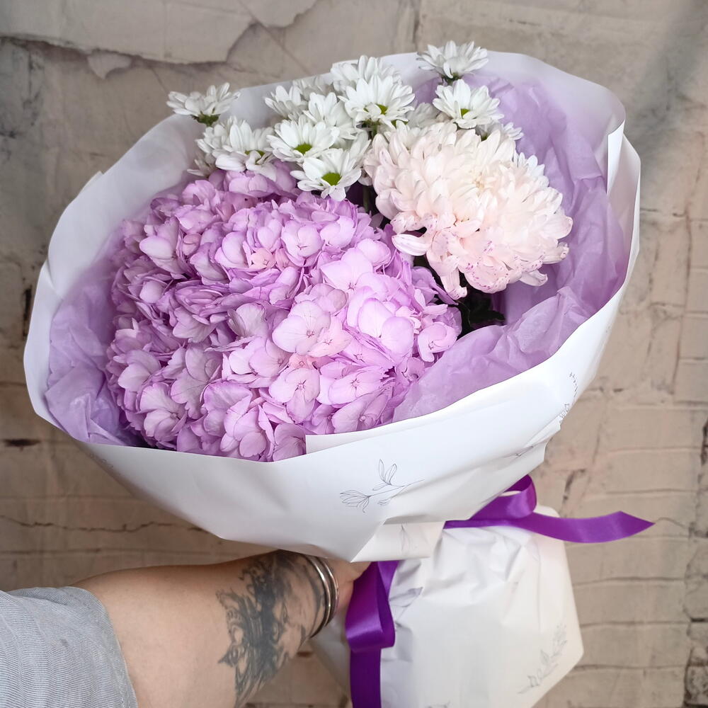 Букет с гортензией 😍