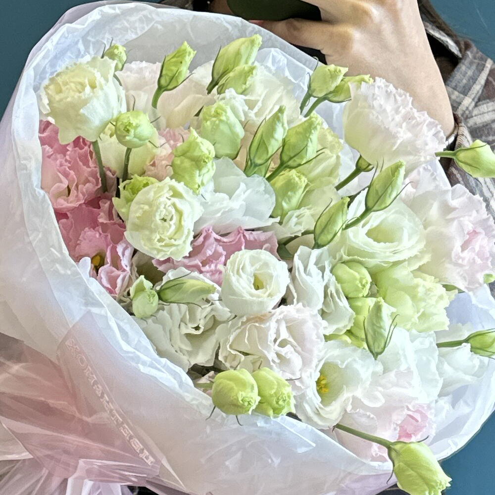 Воздушный букет эустомы 🌸