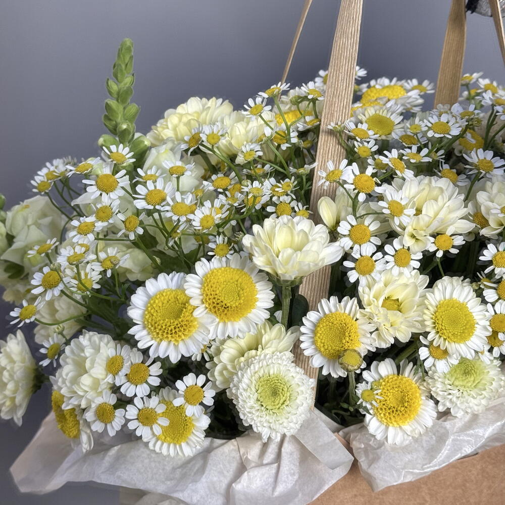Сумка-композиция с ромашками 🌼
