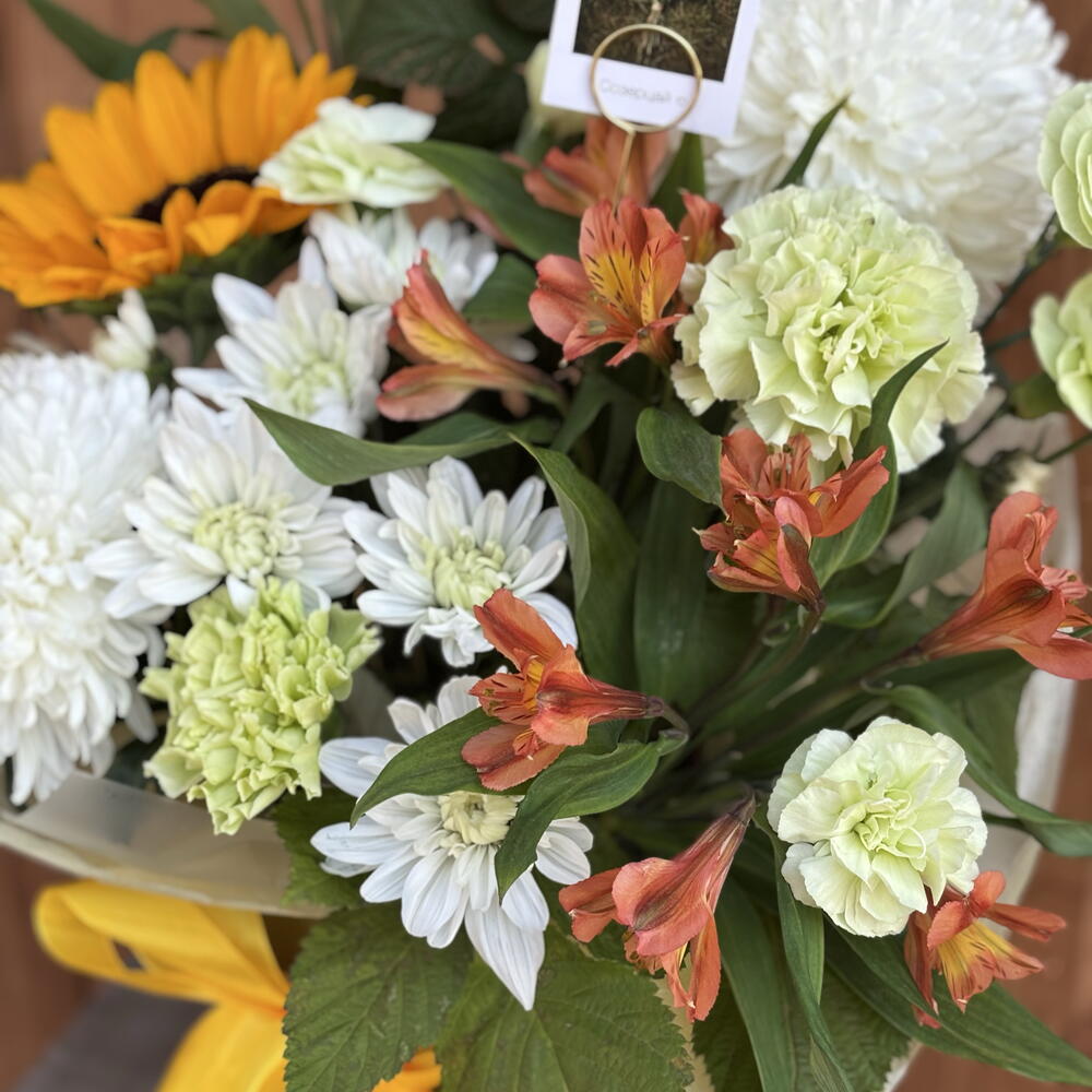 Букет с подсолнухом 🌻