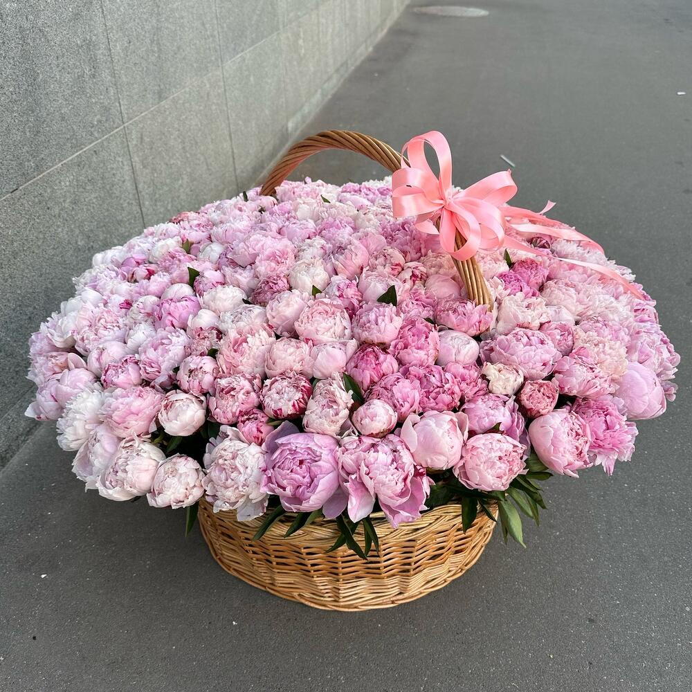 Пионы в корзине 201