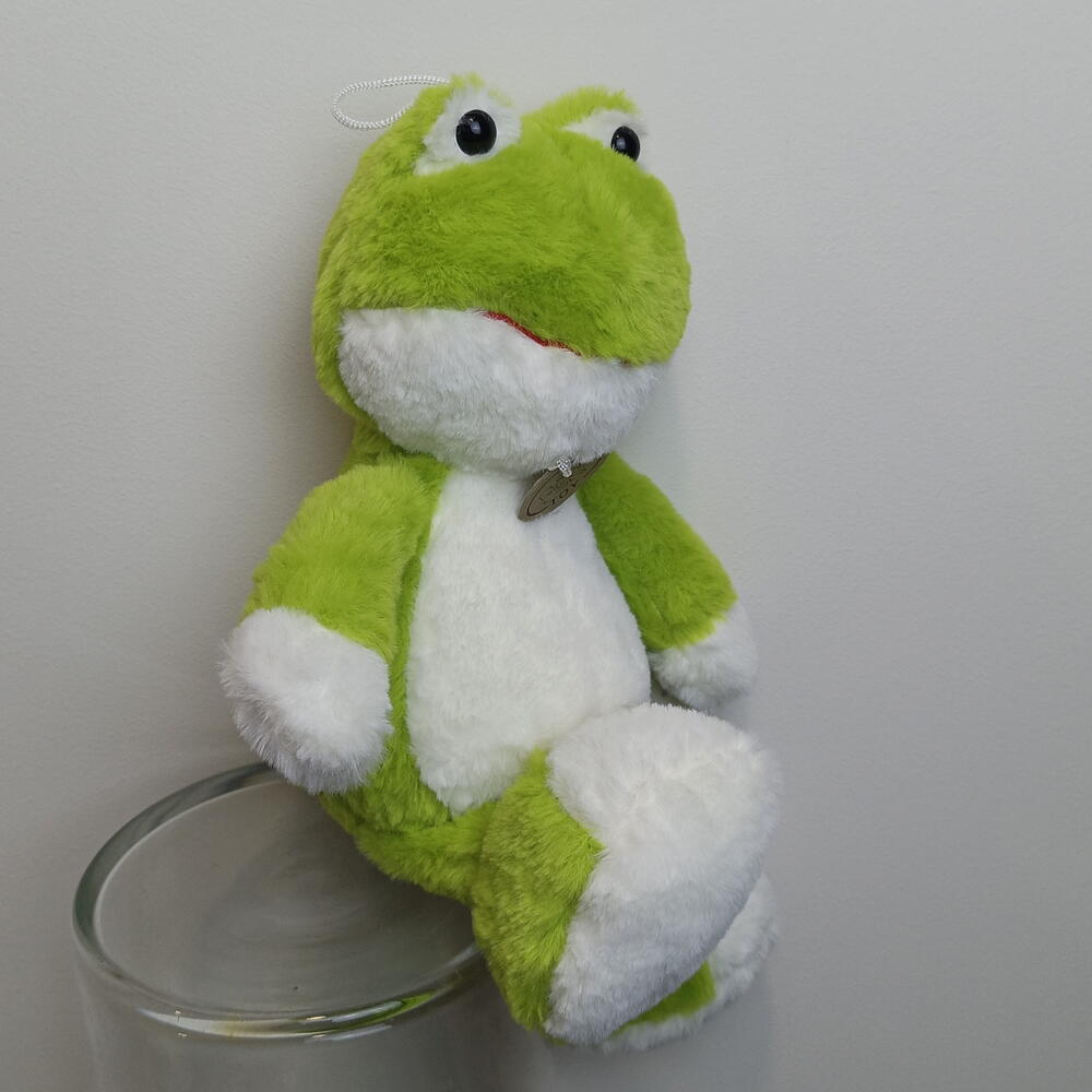 Мягкая игрушка зелёная лягушка💚