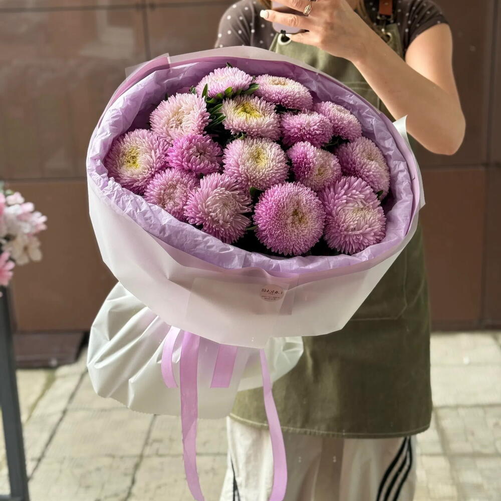 Букет с астрами 🌸