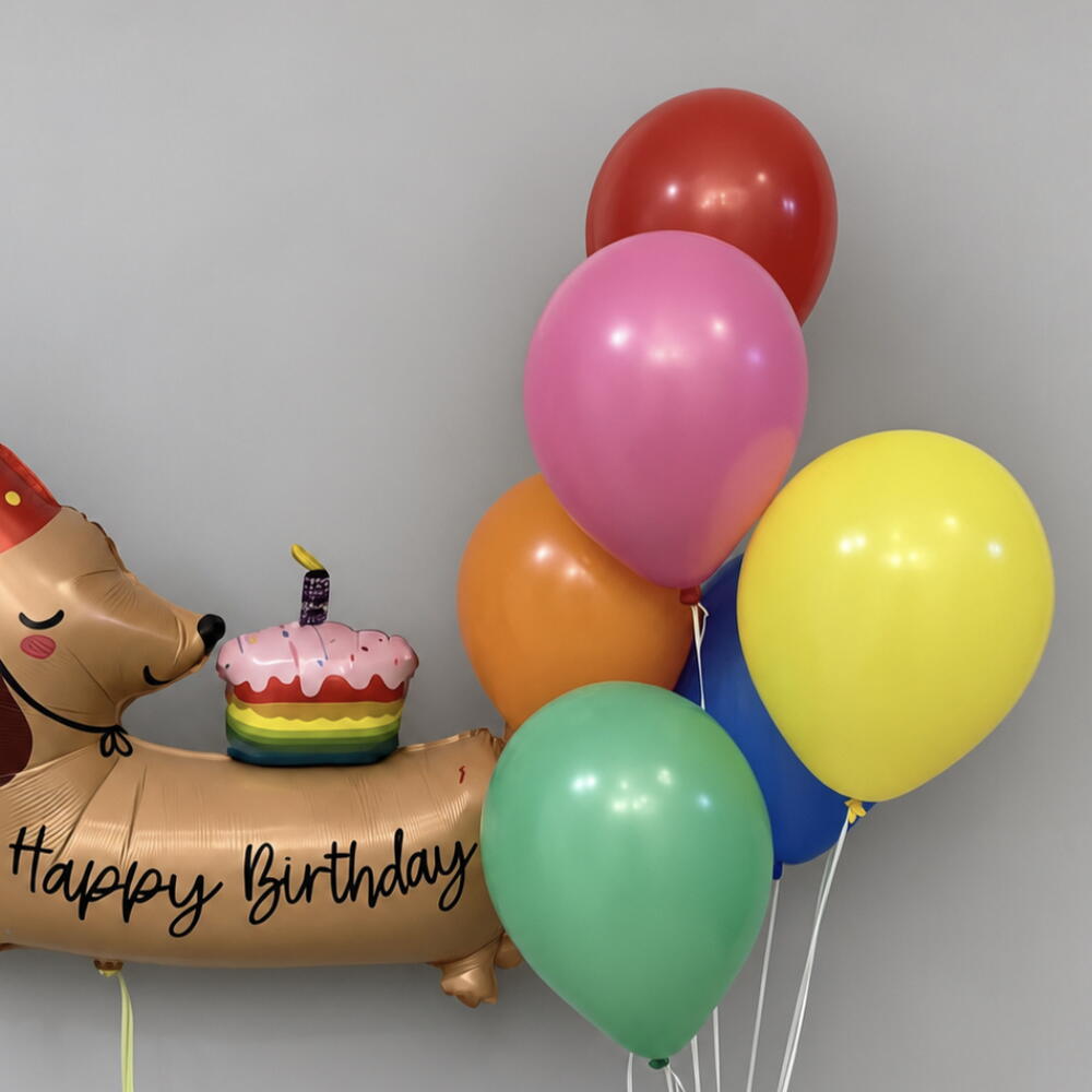 Набор воздушных шаров «Праздничная такса» 🎂