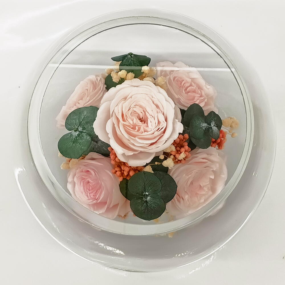 Натуральные пионы в стекле, вакуум (RF2.7000)