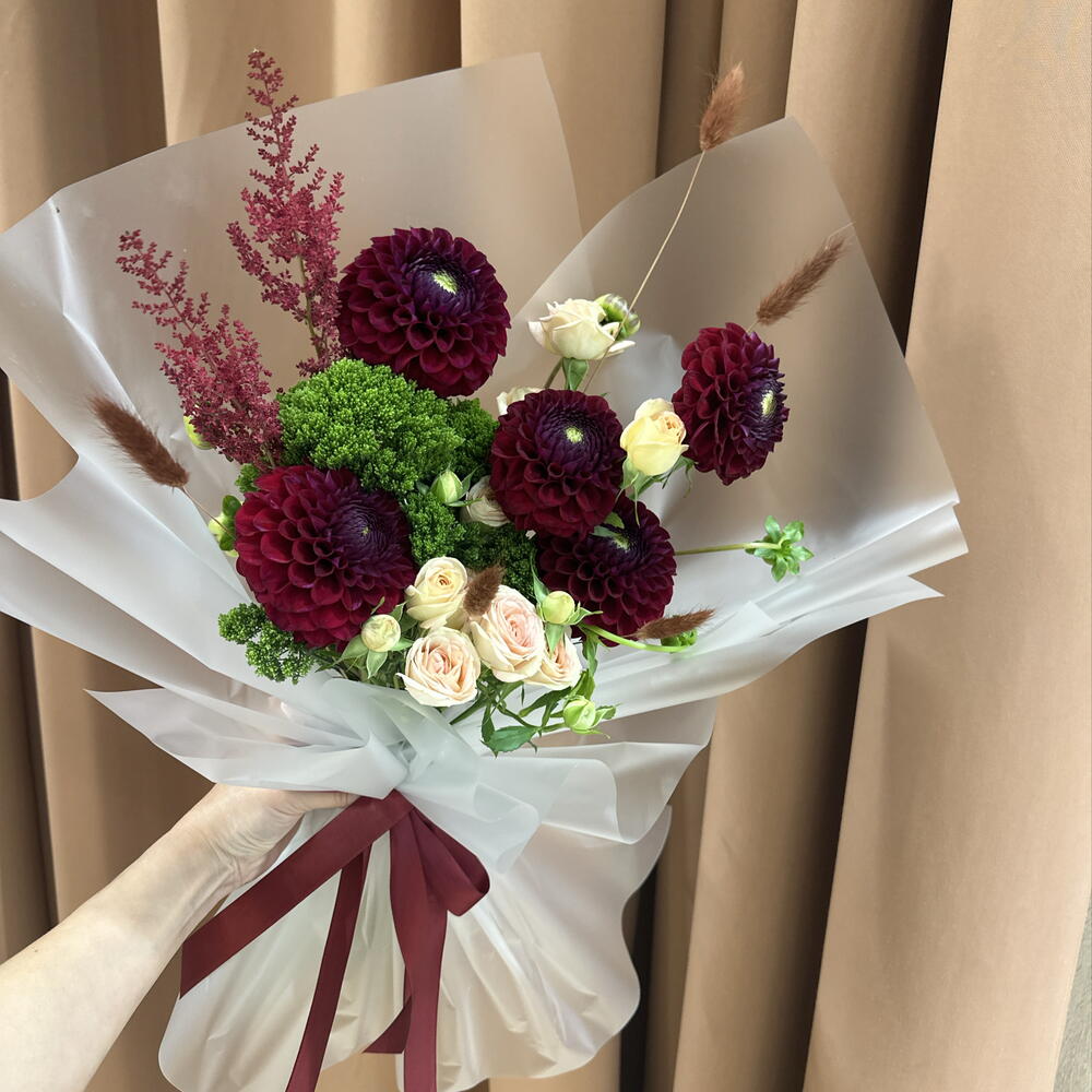 Букет с георгинами 💐💐💐💐