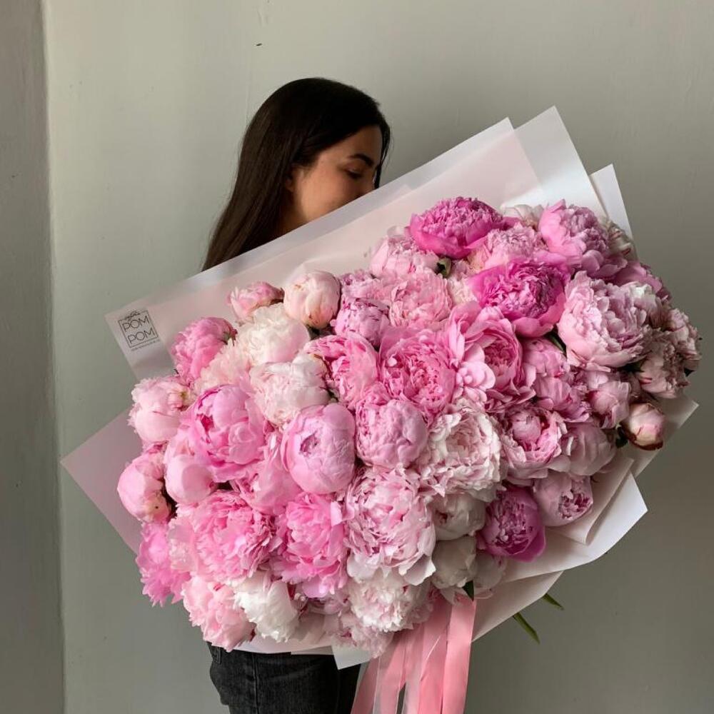 ОгРомный букет красивых пионов, Цветы и подарки в Санкт-Петербурге ...