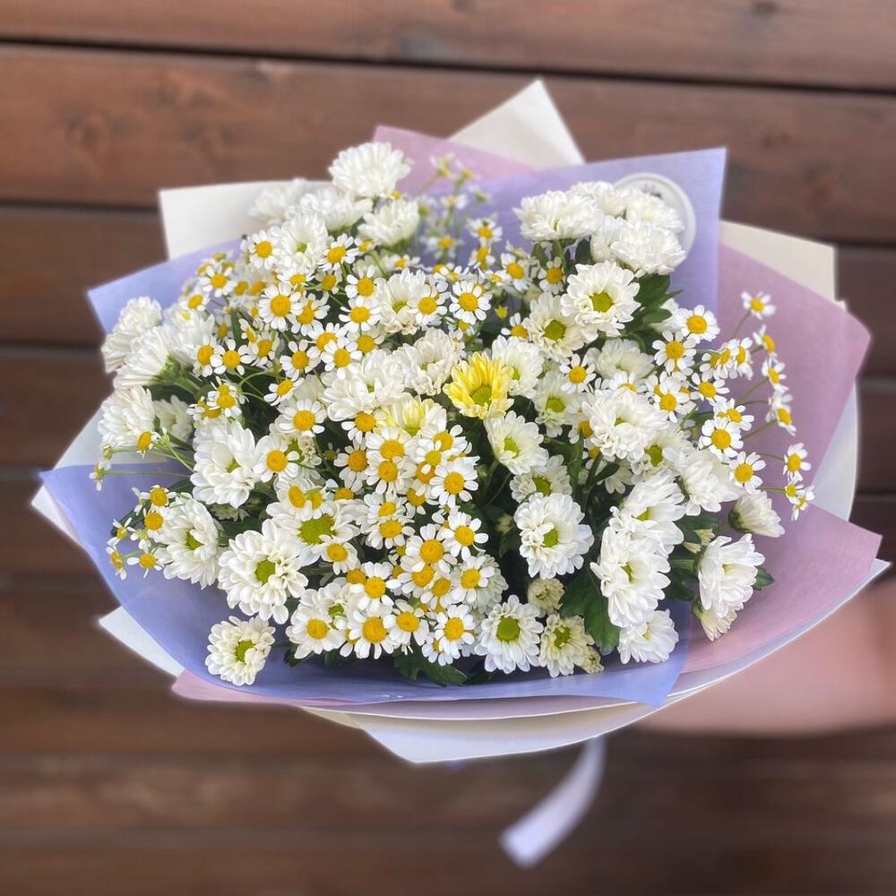 Букет из  сантини Любимые ромашки