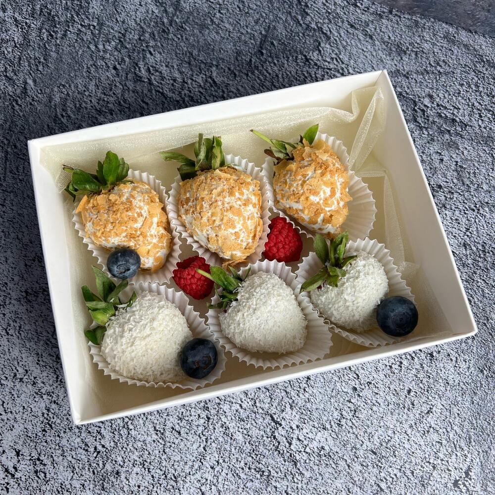 Клубника в белом шоколаде ( 6 Шт.), Confectionery & Bakery Chelyabinsk ...
