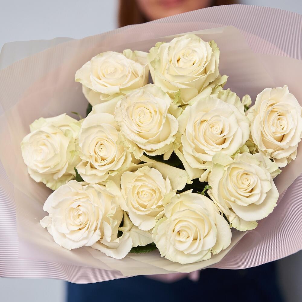 Розы белые 11 штук
