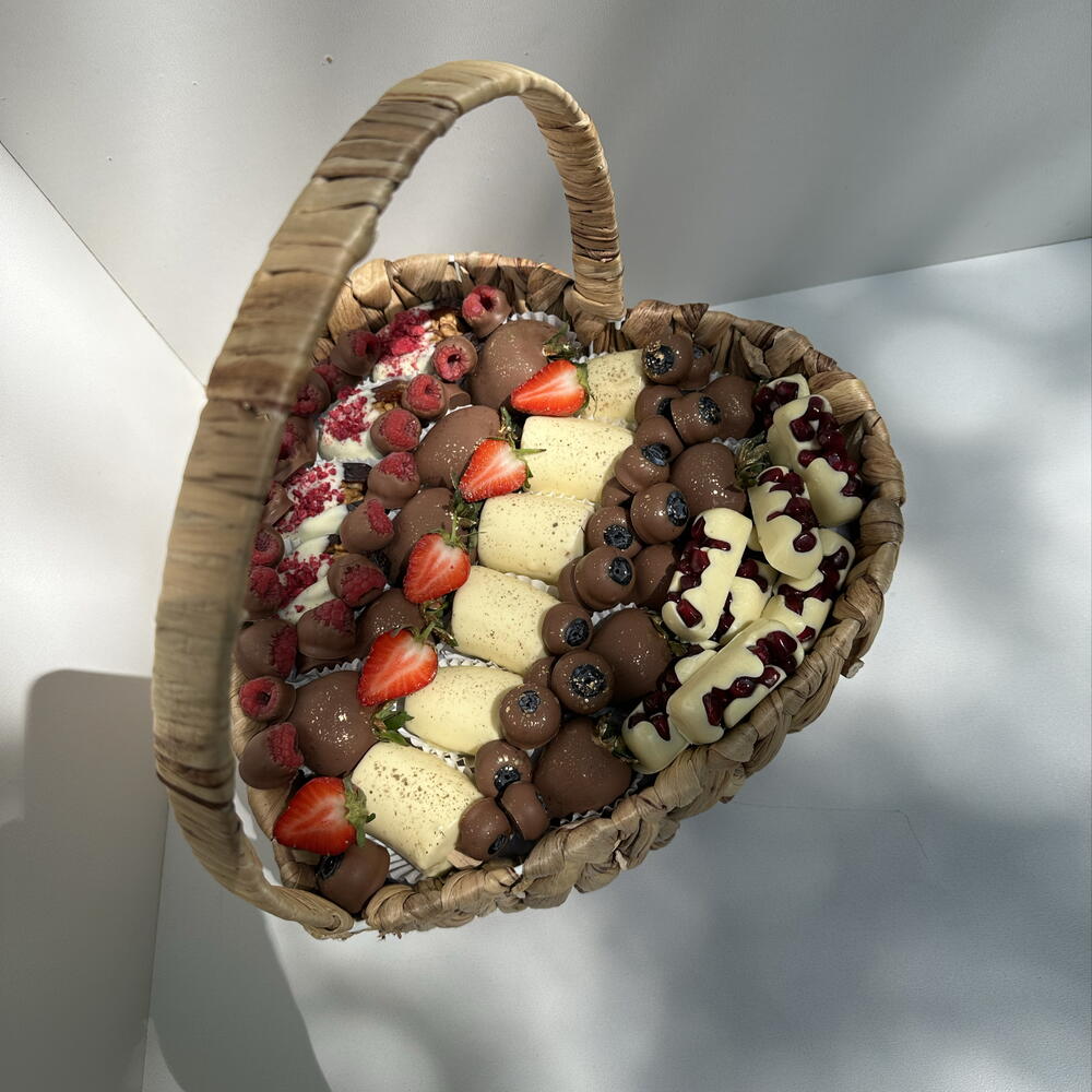 Heart-shaped basket