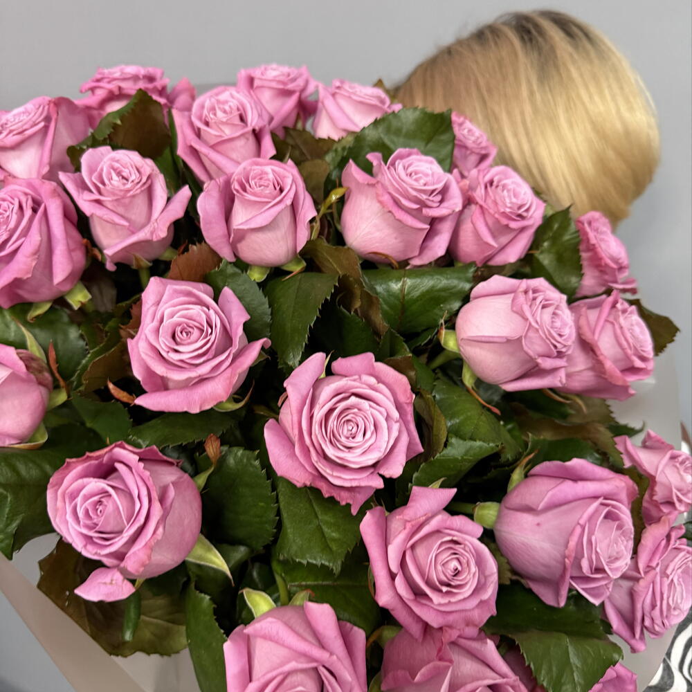 Монобукет с розой Маритим💜🫐