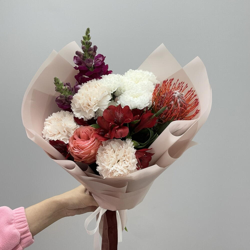 Букет авторский «Крем Чиз» 🌸
