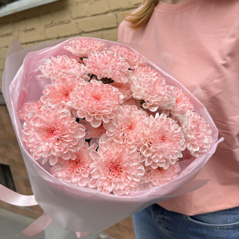 Букет из 3 кустов хризантем
