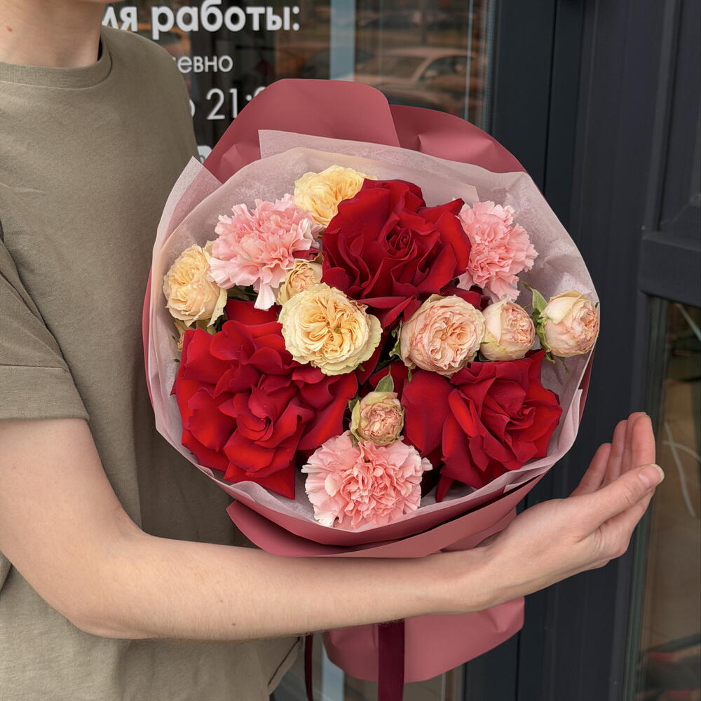 Букет «Бежевый твист»