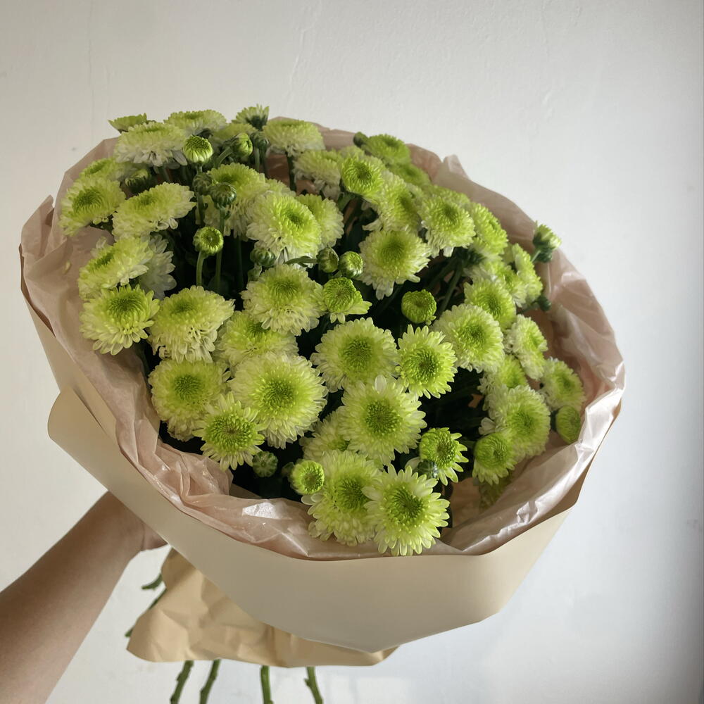 Букет из хризантем 💚